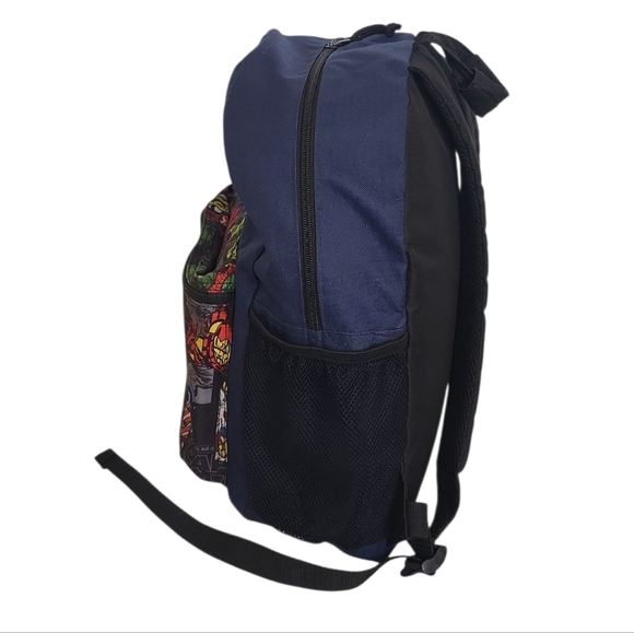 Marvel Navy Comic Print Backpack - Picture 3 of 8